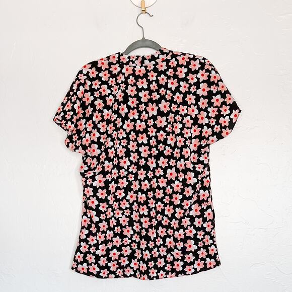 CAbi 5347 Harmony Black Floral Blouse Small - Picture 2 of 5